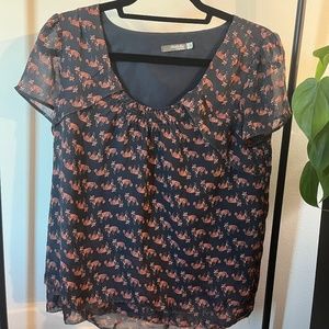 Fox print shirt | Charlotte Russe